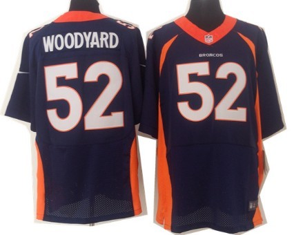 good nike denver broncos 52 wesley woodyard elite white jersey 808b5