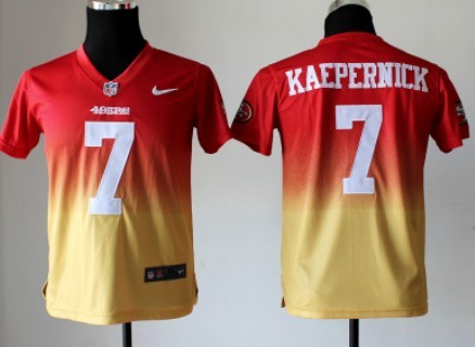 49ers jersey red and gold