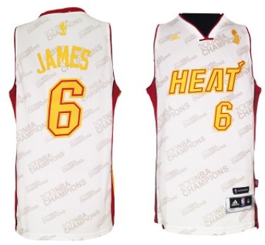 LeBron James Swingman Black Revolution 30 Jersey - White Adidas Heat Jersey