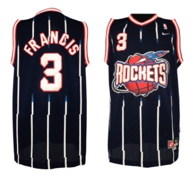 Men's Mitchell & Ness Steve Francis Navy Houston Rockets Slam Player Tank  Top