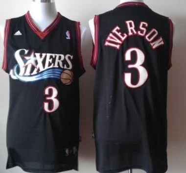 allen iverson black throwback jersey