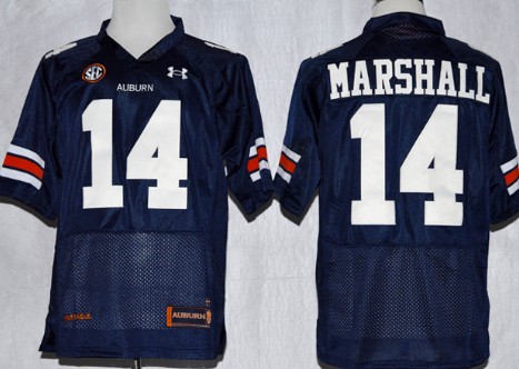 Auburn Tigers #14 Nick Marshall Navy 