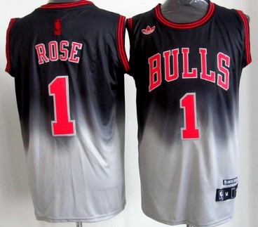 Derrick Rose Chicago Bulls Black NBA Jersey Size Youth L BRAND NEW