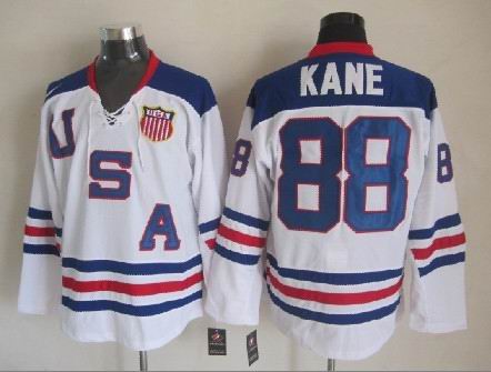 NIKE  PATRICK KANE 2010 USA Olympic Throwback Hockey Jersey