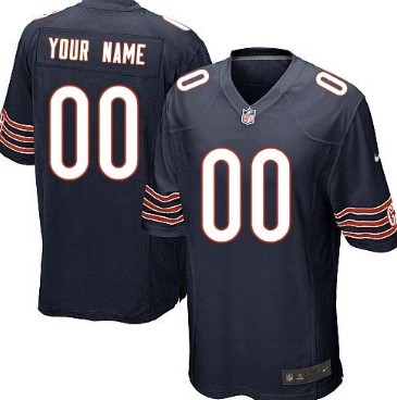 Nike Chicago Bears Customized Blue Game 