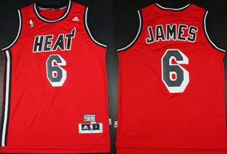 lebron james red heat jersey