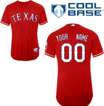 texas rangers red jersey