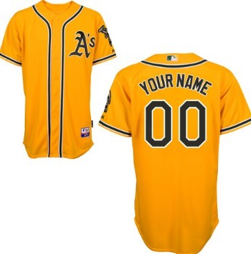 oakland a's yellow jersey