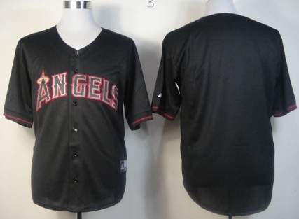 Men's LA Angels of Anaheim Customized 2012 Black Fashion Jersey on sale,for  Cheap,wholesale from China