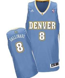 Denver Nuggets #8 Danilo Gallinari Blue Rainbow Swingman Throwback Jersey on sale,for Cheap,wholesale from China