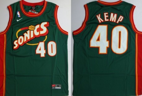 Seattle Supersonics #40 Shawn Kemp 1995 