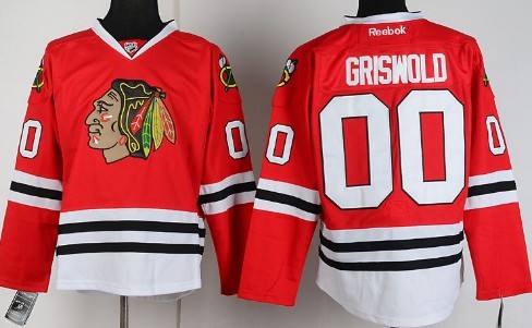 Clark Griswold Chicago Blackhawks Jersey White/Red/Black Online Sale