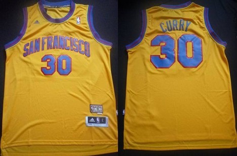 Stephen Curry Golden State Warriors 2019-2020 Yellow Authentic