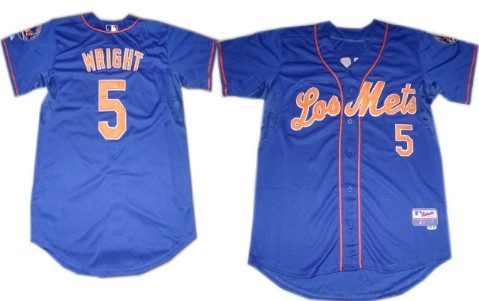 New York Mets #5 David Wright Los Blue Jersey on sale,for Cheap,wholesale  from China