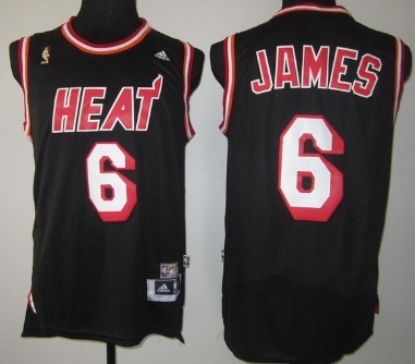 lebron james miami heat all black jersey