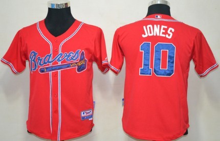 chipper jones red jersey