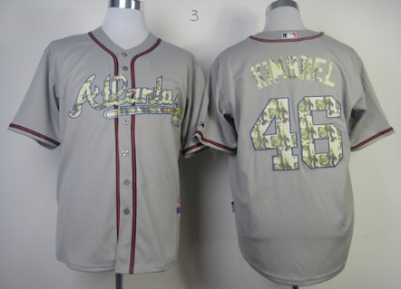 Atlanta Braves #46 Craig Kimbrel Gray With Camo Jersey on sale,for