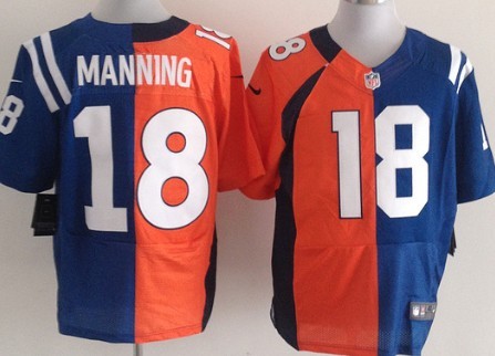 peyton manning half and half jersey