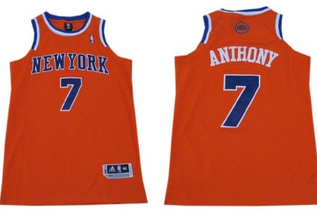 Carmelo Anthony New York Knicks #7 White Swingman Basketball