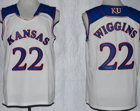 kansas jayhawks wiggins jersey