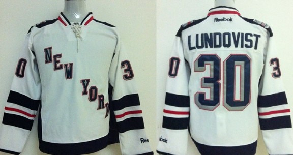 HENRIK LUNDQVIST  New York Rangers 2014 Reebok Throwback NHL Hockey Jersey