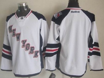 New York Rangers Team-Issued White Jersey from the 2014 NHL Stadium Series