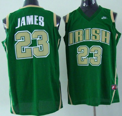 lebron fighting irish jersey