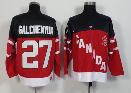 Nike Team Canada 2014 100th Anniversary IIHF Red Hockey Jersey 