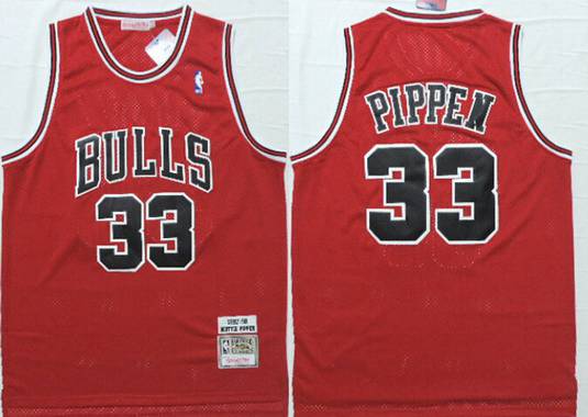 Scottie Pippen #33 Chicago Bulls White Hardwood Classics Jersey