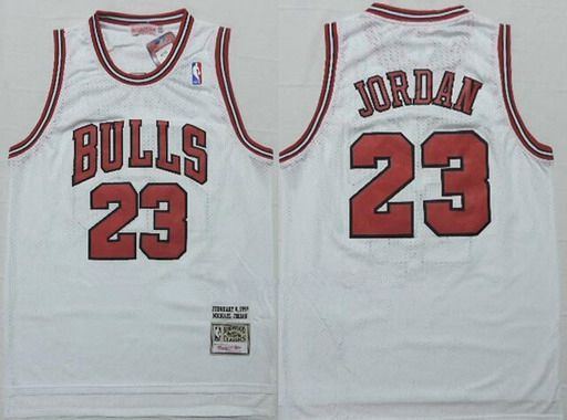 Chicago Bulls #23 Michael Jordan Jersey - Black White - Bluefink