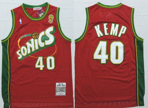 Shawn Kemp Seattle Supersonics Hardwood Classics Throwback NBA Swingma –  Basketball Jersey World