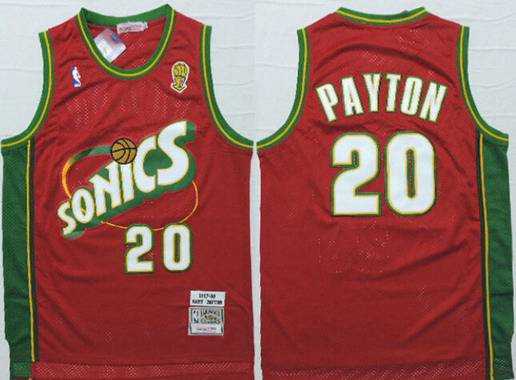 seattle supersonics red jersey