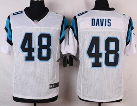 علم السعودية Men's Carolina Panthers #48 Stephen Davis Black Retired Player NFL Nike Elite Jersey كريم طارد الناموس