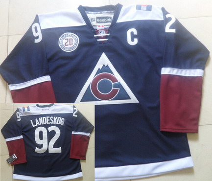 avalanche 20th anniversary jersey