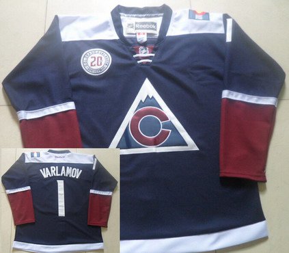 Women's Colorado Avalanche Semyon Varlamov #1 White 2016 Stadium Series  Jersey