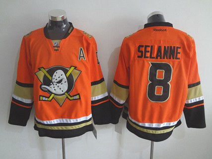 BLANK Anaheim Ducks Premiere Alternate Stitched Jersey