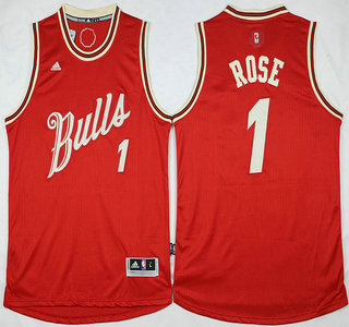 Chicago Bulls #1 Derrick Rose Revolution 30 Swingman White Big