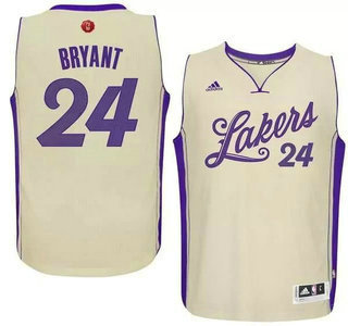 Men's Los Angeles Lakers #24 Kobe Bryant Revolution 30 Swingman 2015  Christmas Day White Jersey on sale,for Cheap,wholesale from China