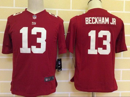 odell beckham red giants jersey