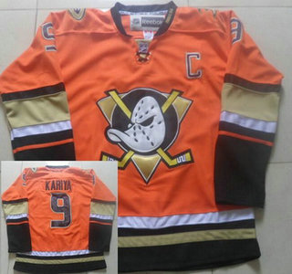 men's anaheim ducks reebok orange alternate premier jersey