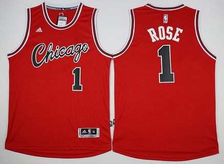 Men's Derrick Rose Red Retro Classic Team Jersey - Kitsociety