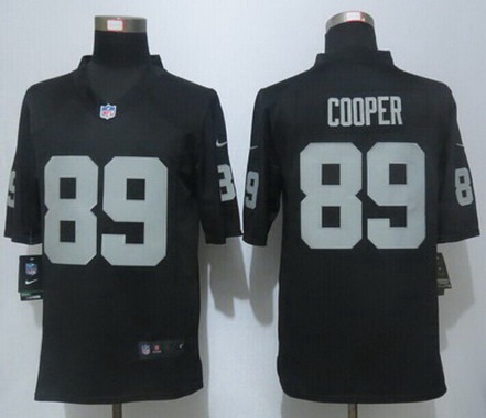 Oakland Raiders #89 Amari Cooper Black Team Color NFL Nike Game Jersey