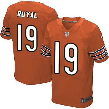Men's Chicago Bears #19 Eddie Royal Orange Alternate NFL Nike Elite Jersey  on sale,for Cheap,wholesale from China
