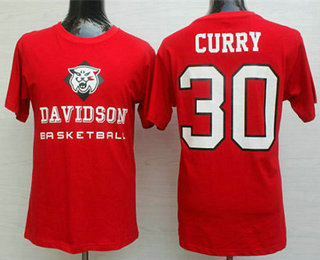 Stephen Curry 30 Davidson College Red Basketball Jersey - Kitsociety