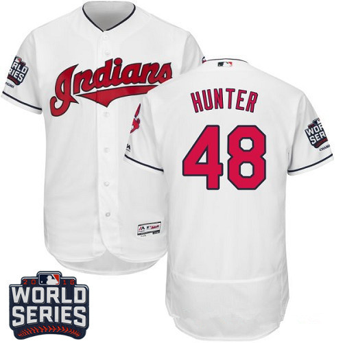 Men's Cleveland Indians Majestic White Home Cool Base Jersey