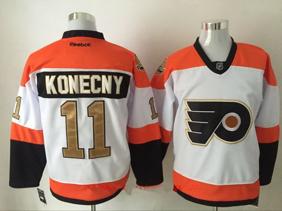 Philadelphia Flyers 50th Anniversary Men's Away Jersey Reebok NO