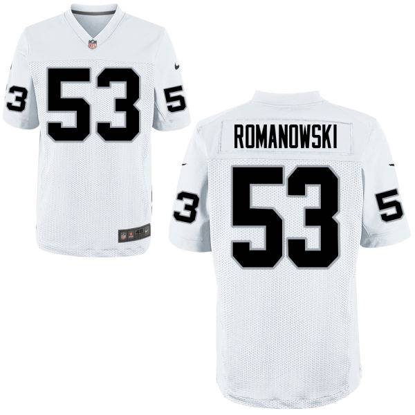 Bill Romanowski White NFL Nike Elite 