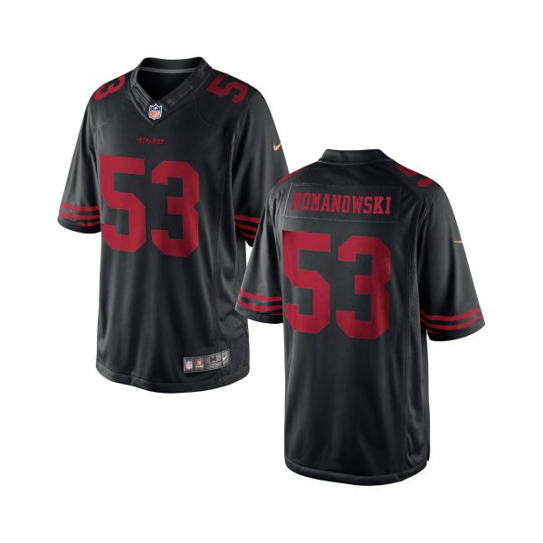 black and red niners jersey