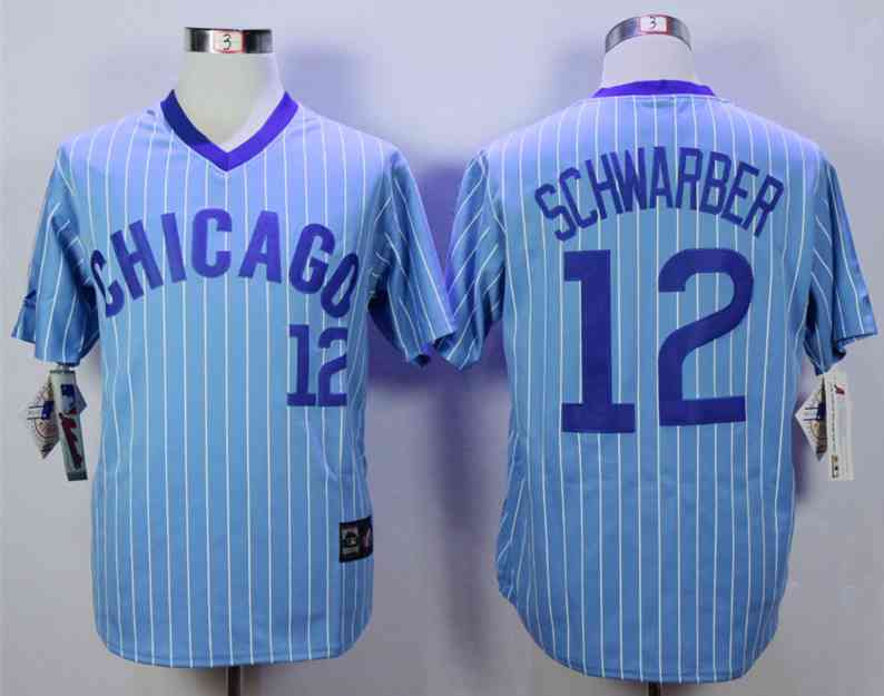 Men's Chicago Cubs #12 Kyle Schwarber 1988 Light Blue Majestic Jersey on  sale,for Cheap,wholesale from China