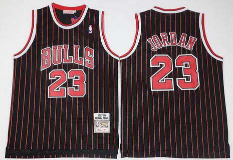 michael jordan black pinstripe jersey